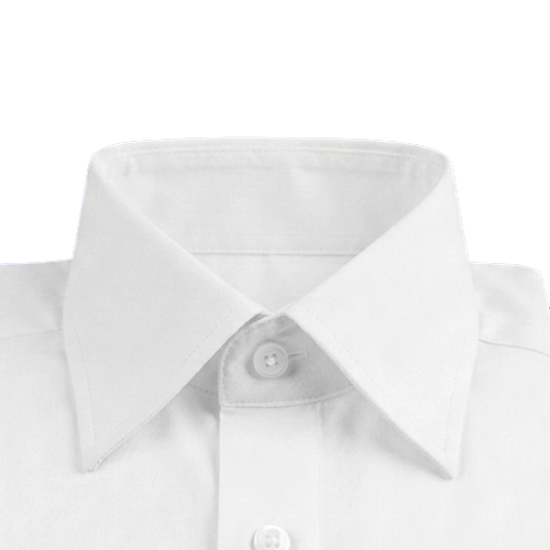 chemise col français à bouton haut